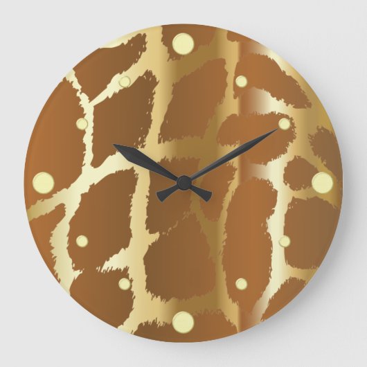 Giraffe Huidwandklok Grote Klok (Voorkant)