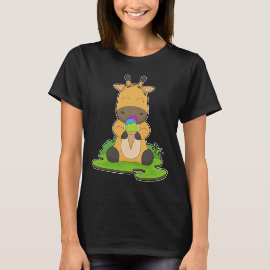 Giraffe ijsje t-shirt (Voorkant)