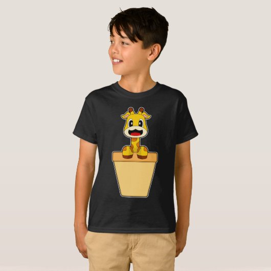 Giraffe Ijskegel T-shirt (Voorkant volledig)