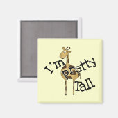 Giraffe Ik ben  T-shirts en cadeautjes Magneet (Voorkant / Achterkant)