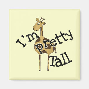 Giraffe Ik ben  Tall T-shirts en cadeautjes Magneet
