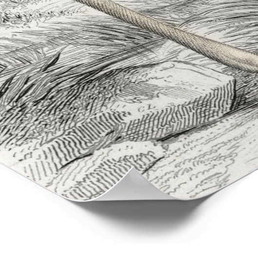 Giraffe Illustratie  Art Print (Hoek)