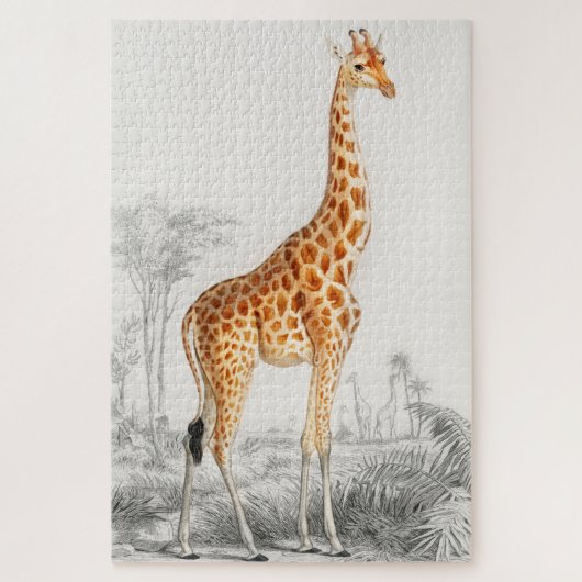Giraffe Illustratie  Art Print Legpuzzel (Verticaal)