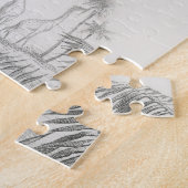 Giraffe Illustratie  Art Print Legpuzzel (Zijkant)