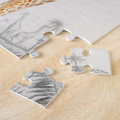 Giraffe Illustratie Art Print Legpuzzel (Zijkant)