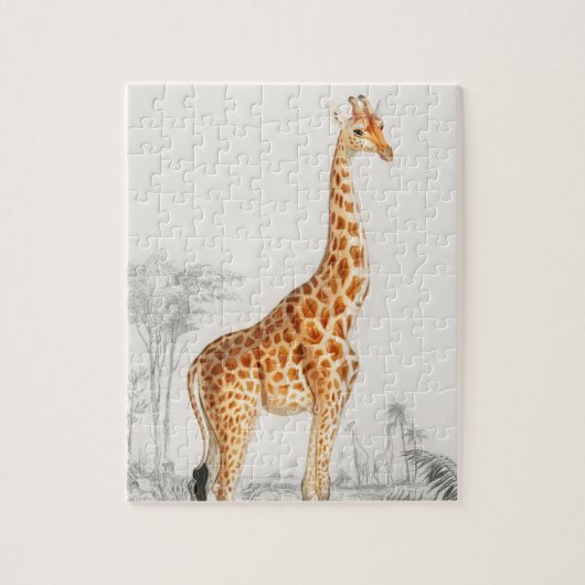 Giraffe Illustratie Art Print Legpuzzel (Verticaal)