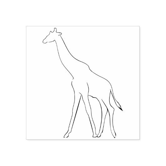 Giraffe illustratie art stempel (Afrduk)