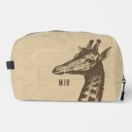 Giraffe Illustratie Toilettasje (Voorkant)