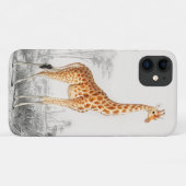 Giraffe Illustratie Vintage Kunstprint Case-Mate iPhone Case (Achterkant (horizontaal))