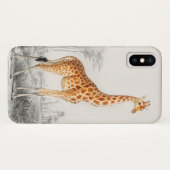 Giraffe Illustratie Vintage Kunstprint Case-Mate iPhone Case (Achterkant (horizontaal))