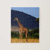 Giraffe in Afrika Legpuzzel (Verticaal)
