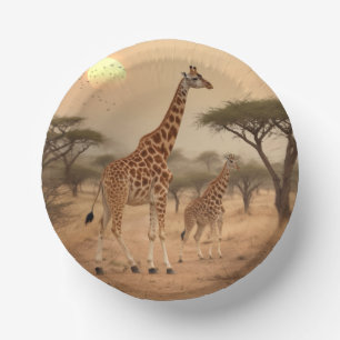 Giraffe in Afrika Papieren Kommen