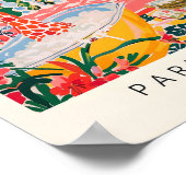 Giraffe in bad geïnspireerd door Matisse Art, Grap Poster (Hoek)