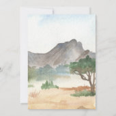 Giraffe in de Afrikaanse Savannah Birthday Party Kaart (Achterkant)