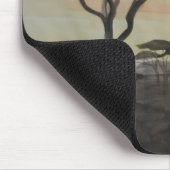 Giraffe in de Afrikaanse Sunset Muismat (Hoek)