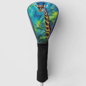 Giraffe in de bomen golfheadcover (Voorkant)