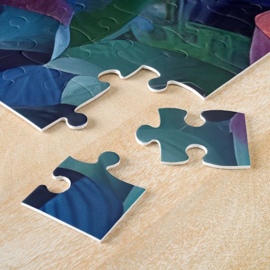 Giraffe in de bomen  legpuzzel (Zijkant)