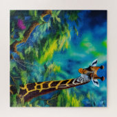 Giraffe in de bomen legpuzzel (Horizontaal)