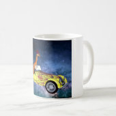 Giraffe in de ruimte koffiemok (Voorkant rechts)