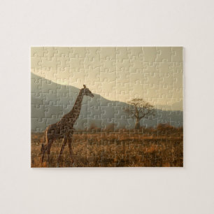 Giraffe in de Savannah Legpuzzel