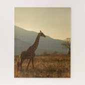 Giraffe in de Savannah Legpuzzel (Verticaal)
