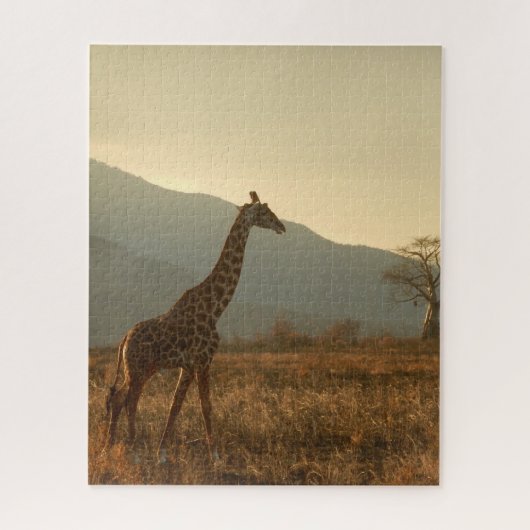 Giraffe in de Savannah Legpuzzel (Verticaal)