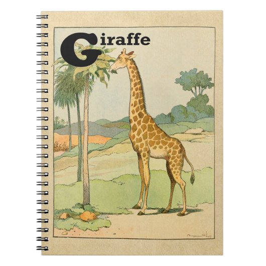 Giraffe in de woestijn notitieboek (Voorkant)