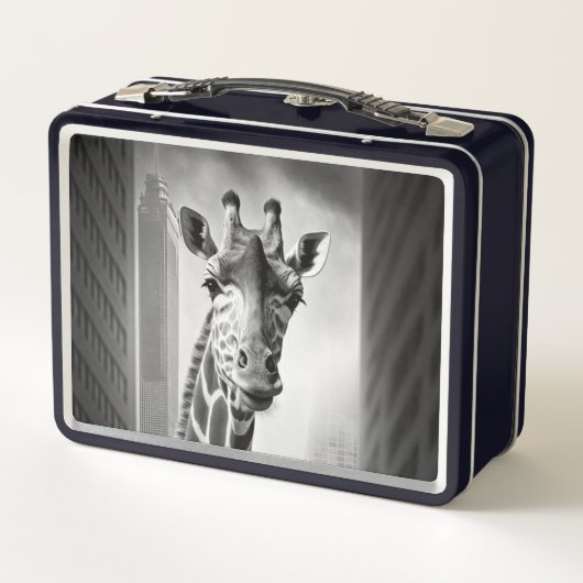 Giraffe in een Cityscape (Achterkant)