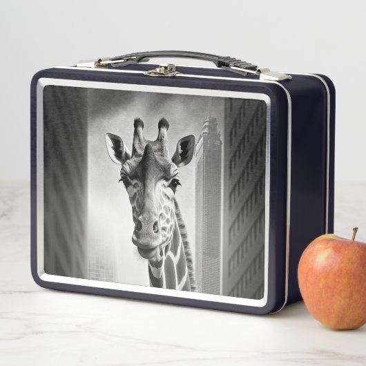 Giraffe in een Cityscape (In situ)