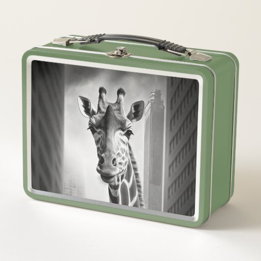 Giraffe in een Cityscape (Voorkant)