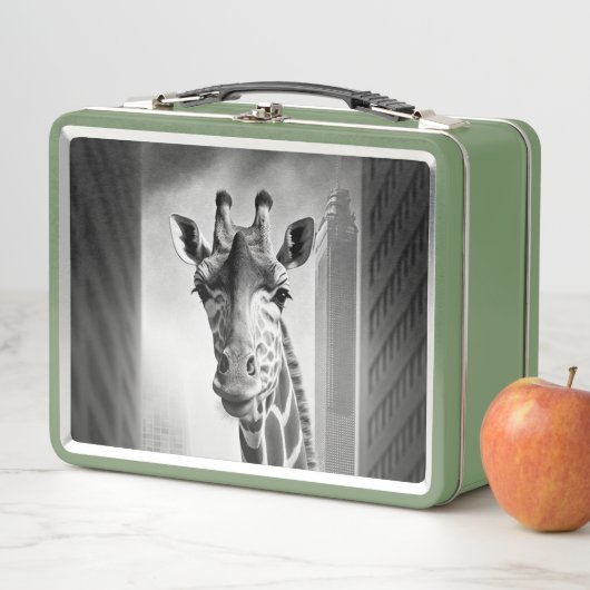 Giraffe in een Cityscape (In situ)