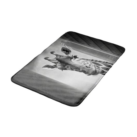 Giraffe in een Cityscape Badmat (Gekanteld)