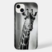 Giraffe in een Cityscape Case-Mate iPhone Case (Achterkant)
