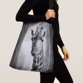 Giraffe in een Cityscape Crossbody Tas (Dichtbij)