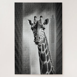 Giraffe in een Cityscape Legpuzzel