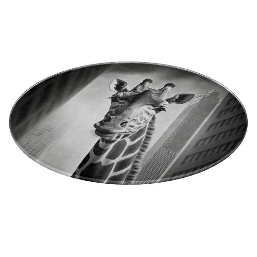 Giraffe in een Cityscape Snijplank (Hoek)