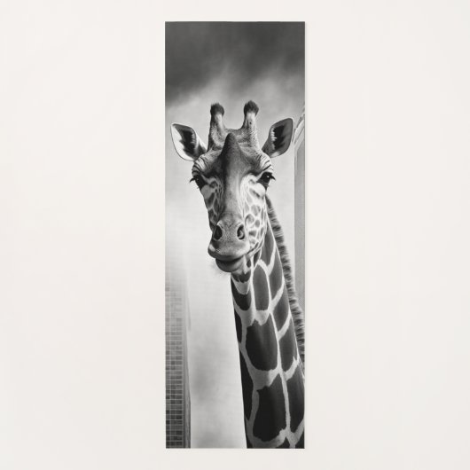 Giraffe in een Cityscape Yogamat (Voorkant)