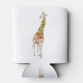 Giraffe in een Scarf Blikjeskoeler (Achterkant)