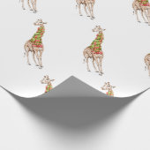 Giraffe in een Scarf Cadeaupapier (Hoek)
