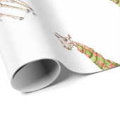 Giraffe in een Scarf Cadeaupapier (Rol Hoek)
