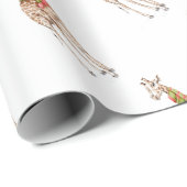 Giraffe in een Scarf Cadeaupapier (Rol Hoek)
