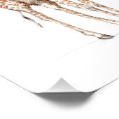 Giraffe in een Scarf Foto Afdruk (Hoek)