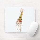Giraffe in een Scarf Muismat (Met muis)