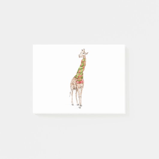 Giraffe in een Scarf Post-it® Notes (Voorkant)