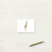 Giraffe in een Scarf Post-it® Notes (Op bureau)