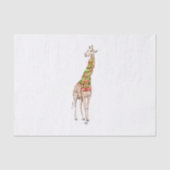 Giraffe in een Scarf Tissuepapier (Voorkant)