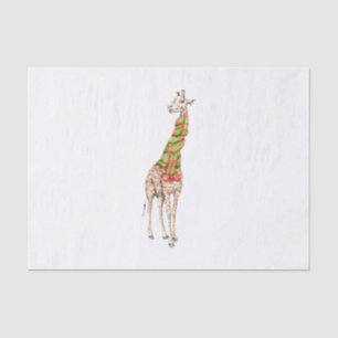 Giraffe in een Scarf Tissuepapier