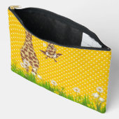 Giraffe in Grass op Polka Dots Etui (Open)