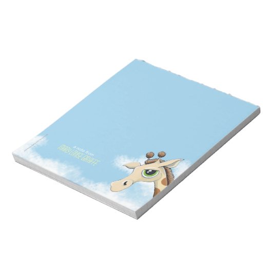 Giraffe in het  Notitieblok Clouds (Linkerzijde)