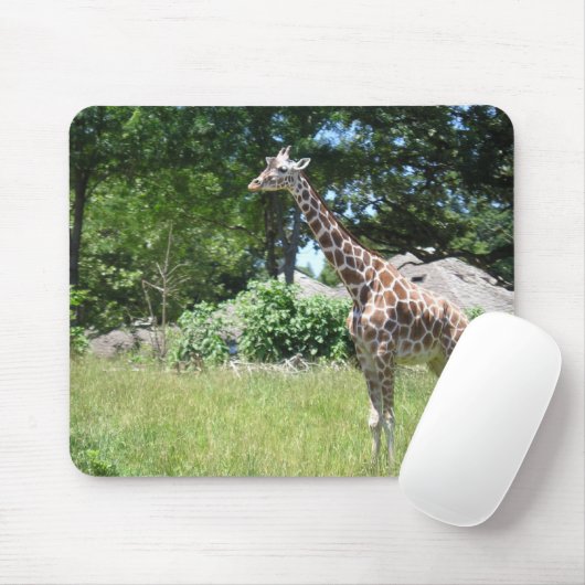Giraffe in het wild muismat (Met muis)